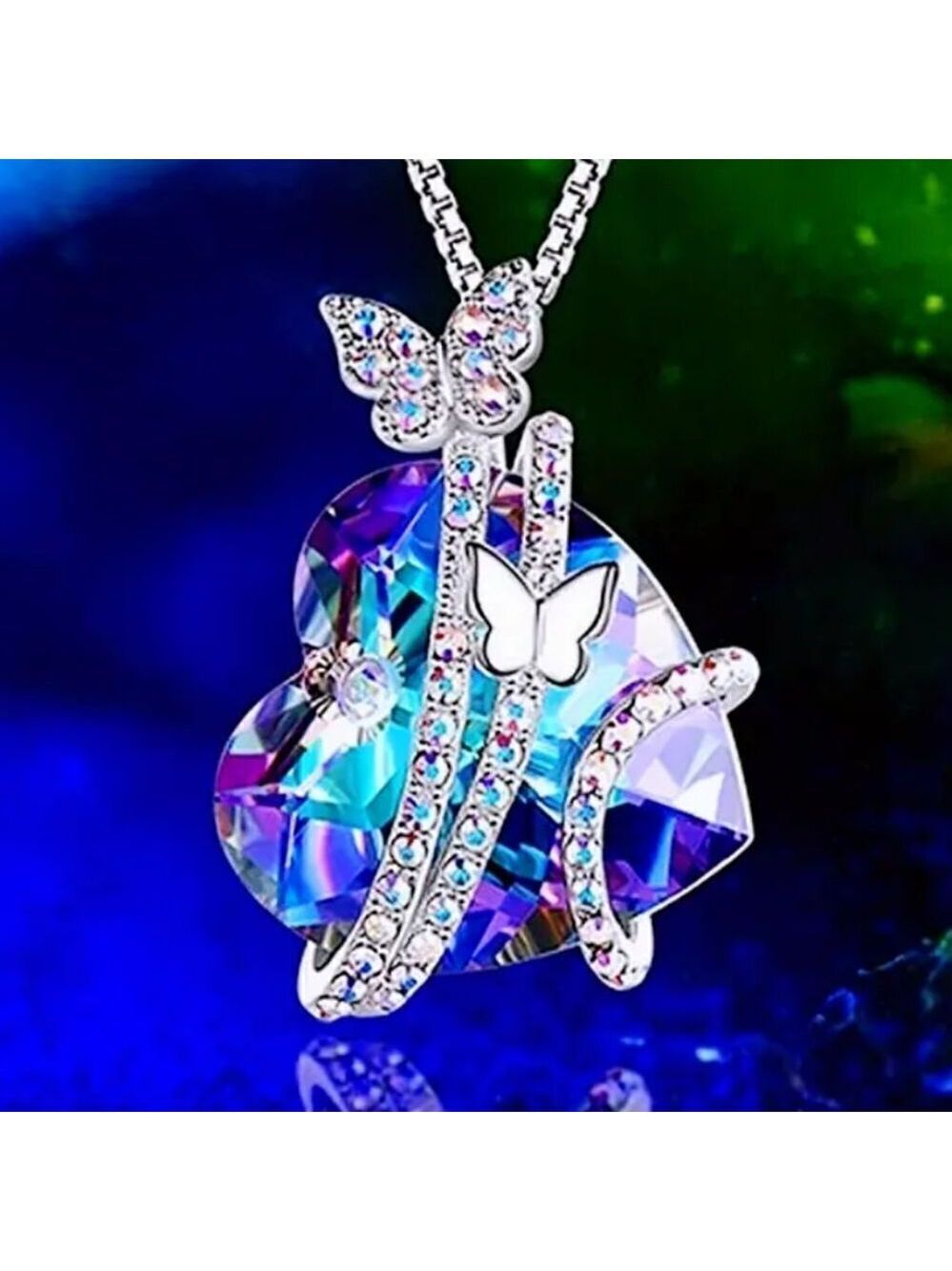 Heart Butterfly Necklace
